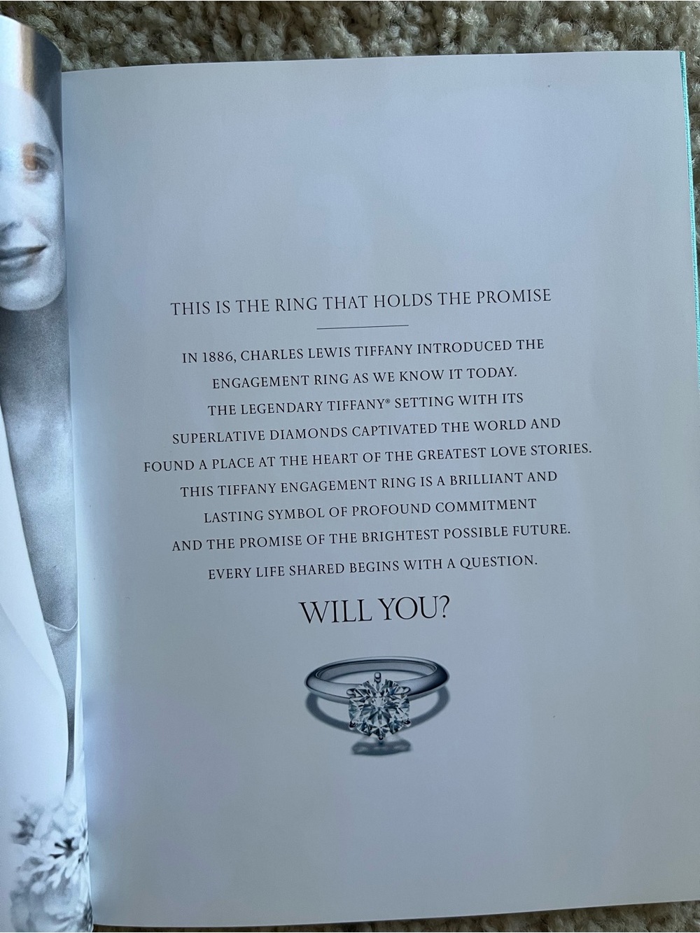 Tiffany & Co. Hardcover “This is a Tiffany Ring” Book in Tiffany Blue - Picture 6 of 8